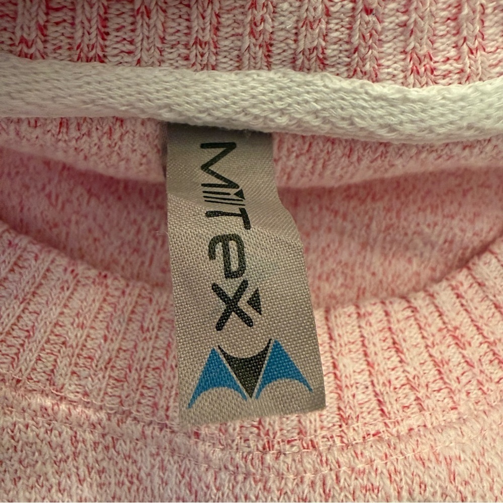 Boston Spirit of America Pink Knit Sweater Pullover USA Flag Graphic Size L - Picture 2 of 7